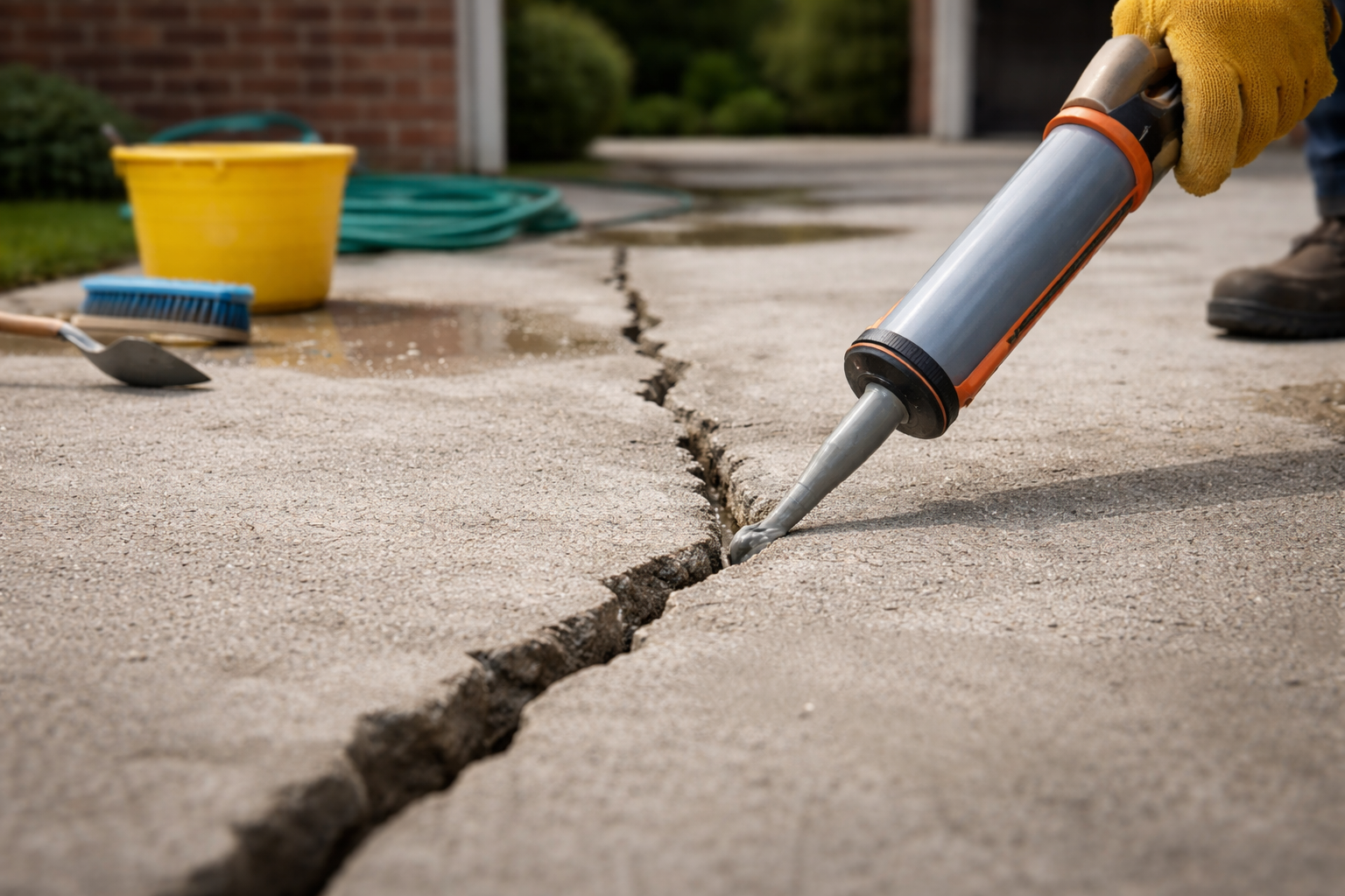 How to Seal Cracks in Concrete & Prevent Water Damage
