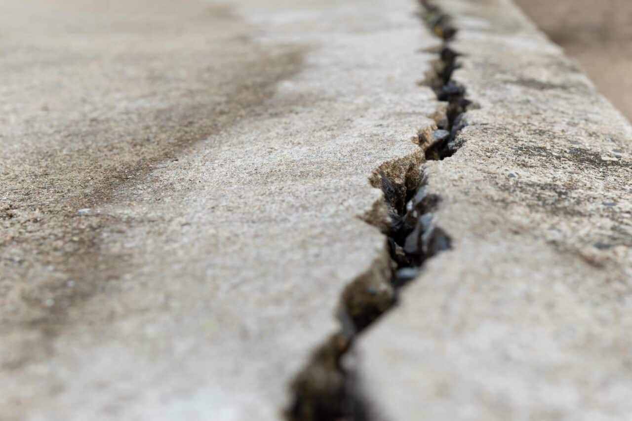 cracked sidewalk in Seattle