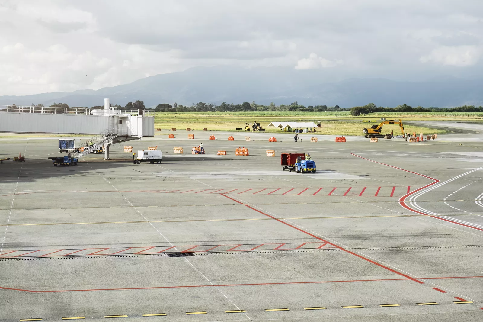 Professional airport runway