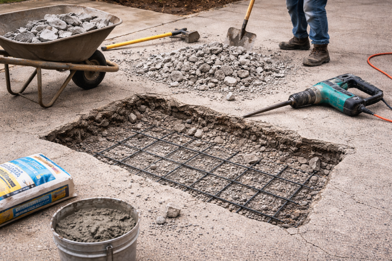 Full concrete repair services