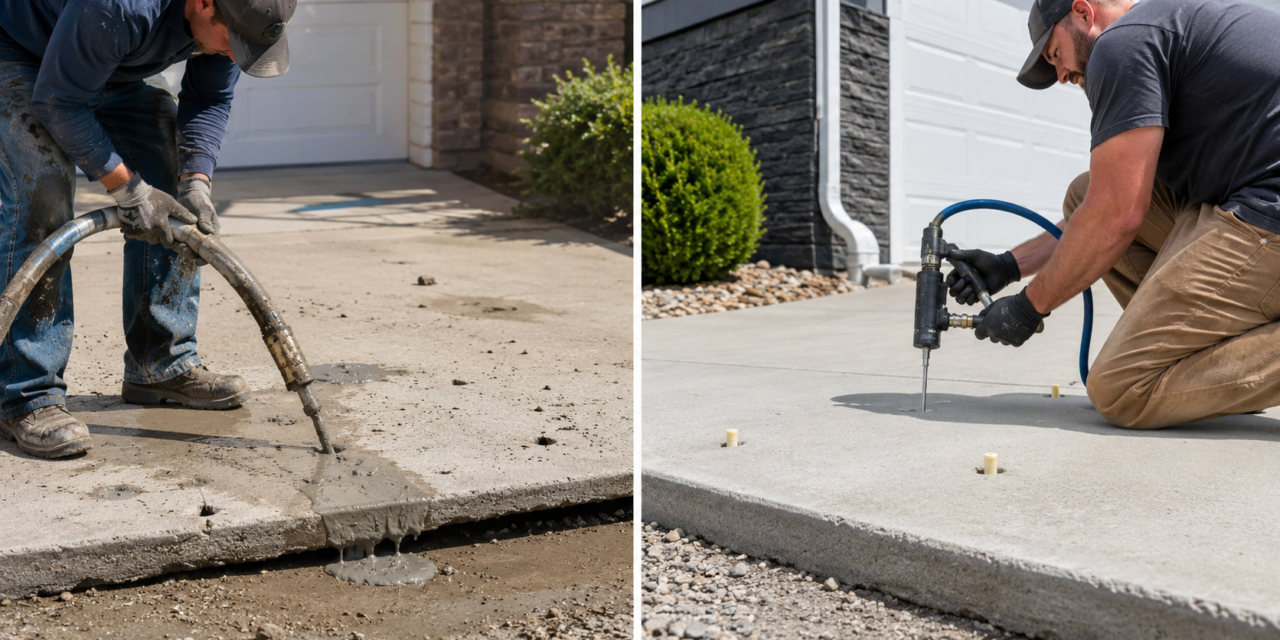 Mudjacking vs Foam Jacking: Which Concrete Repair Method Is Better?