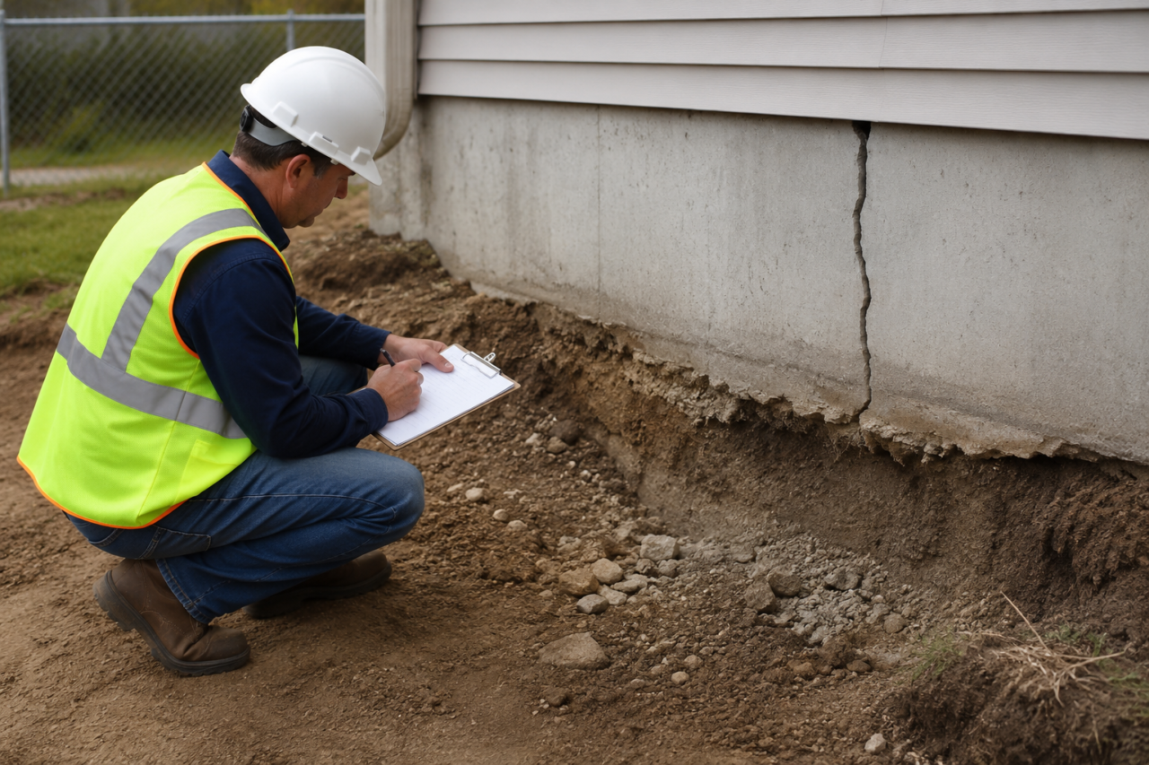 Compaction grouting site inspection