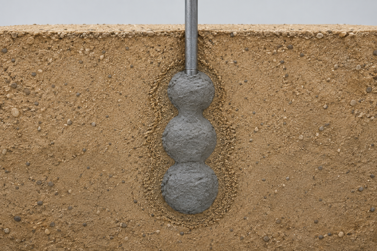 Compaction grouting process